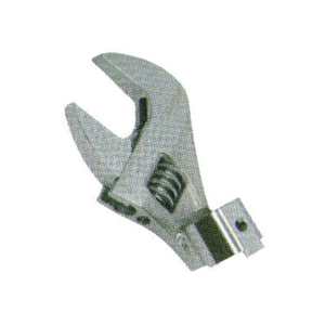 Removable head for adjustable wrench