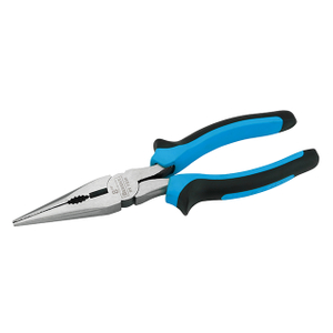 Long nose pliers with 2 color handle